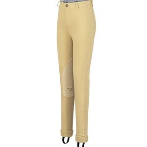 Brand new TuffRider- Lowrise Pull on Starter Jods Kids Tan Riding Pants